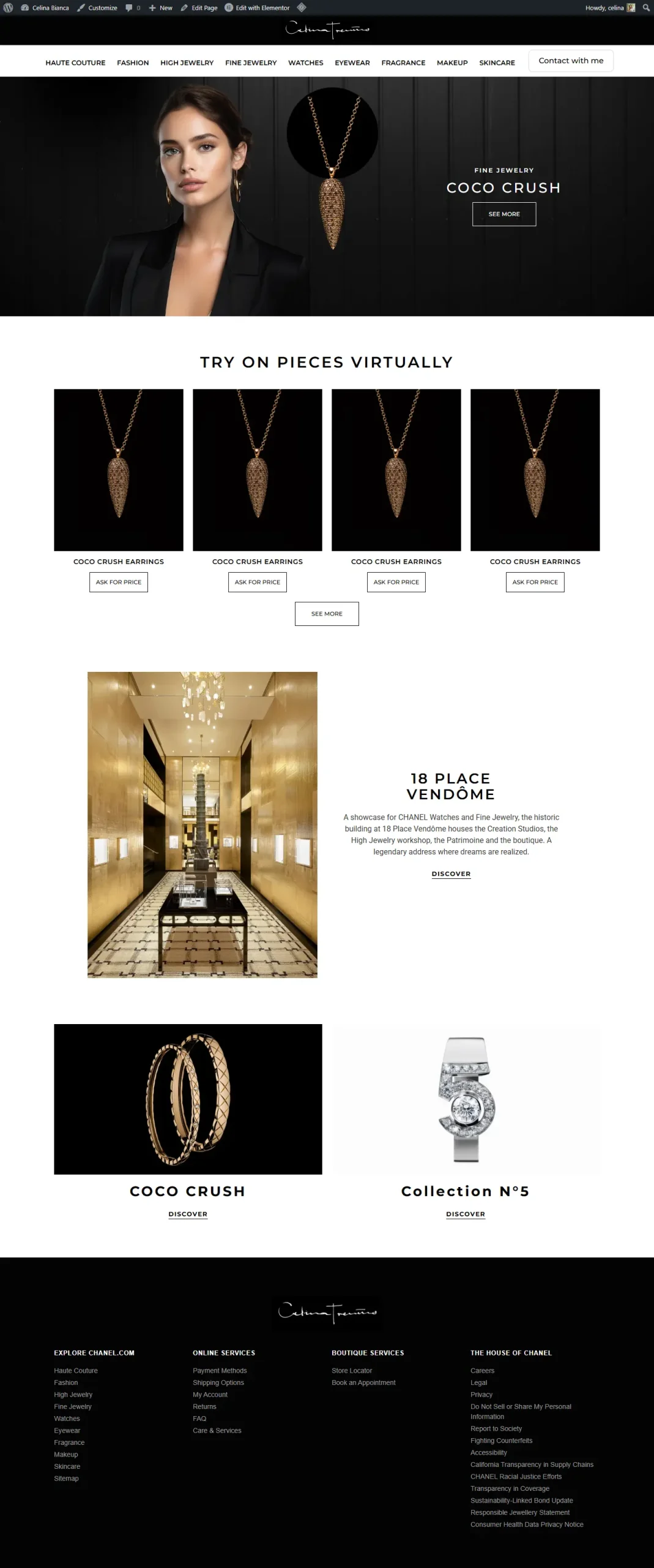 Jewelry Website by developer mehedi